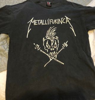 Metallica Vintage 1994 Tour Concert Scary Guy Been There Shirt