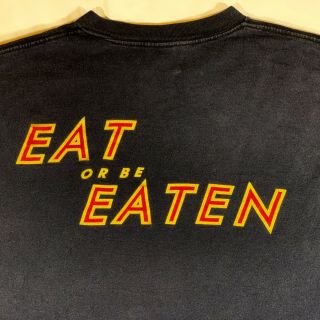 Vintage 90s Pig KMFDM Long Sleeve Tour Shirt Size XL Black Red Yellow Cotton 4