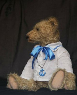 Artist classic teddy bear sailor Barton hug soft toy dressed anchor white shirt 3