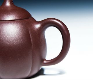 Chinese Yixing zisha teapot handmade Purple clay teapot 225cl 3