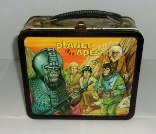 Vintage 1974 Planet Of The Apes Metal Lunchbox Aladdin