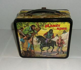 Vintage 1974 Planet of The Apes Metal Lunchbox Aladdin 2