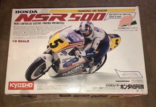 Vintage Kyosho Honda Nsr 500 Hang On Rider Motorcycle 1/8 Scale Partial Build