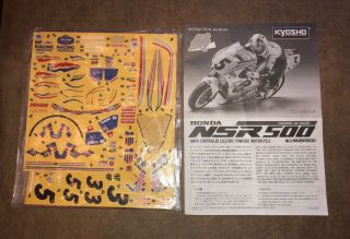 Vintage Kyosho Honda NSR 500 Hang On Rider Motorcycle 1/8 Scale Partial Build 2