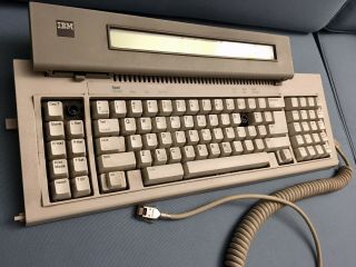 Odd Vintage 1986 IBM Buckling Spring Clicky Keyboard w LCD display, 2