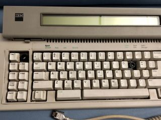 Odd Vintage 1986 IBM Buckling Spring Clicky Keyboard w LCD display, 3