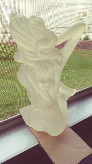 SET of LUCITE MIRAGE ACRYLIC FROSTED RESIN VINTAGE MCM STATUE BUST FIGURINE 8