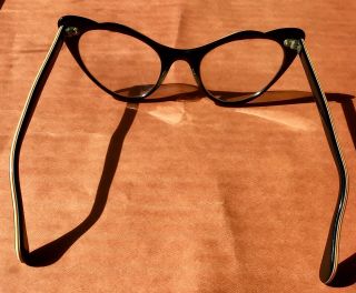 1950s Vintage Lucite Cat Eye 5 1/2 American Optical Glasses Rainbow design edge 4