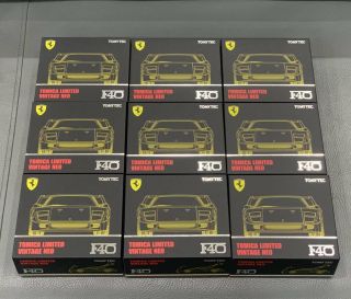 9 Stock Tomica Limited Vintage Neo Ferrari F40 Yellow