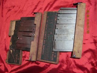 Vintage Stanley 45 Combination Plane Wood Cutters No.  1 & No.  2