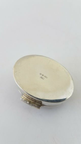 Stylish Vintage Hallmarked Solid Silver Pill Box 3