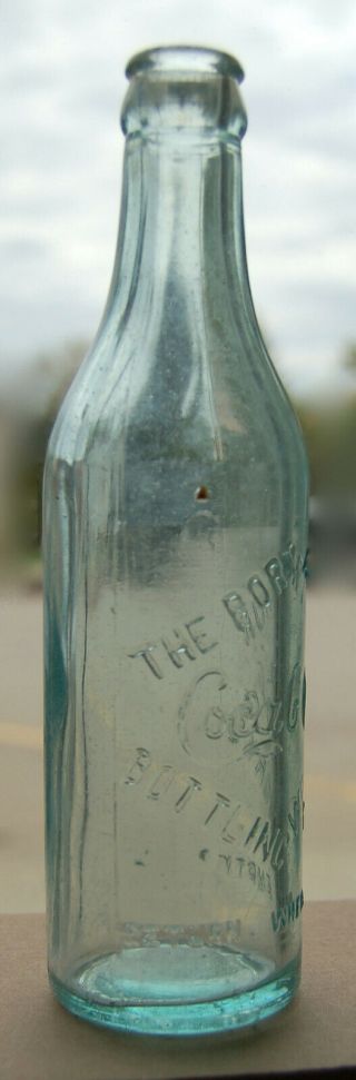 RARE Straight Sided Port Arthur Bottling Ontario Coca - Cola c1910 2