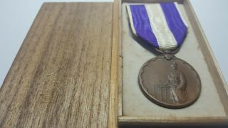 Bronze Japan 1920 First National Census Commemorative Medal Order Badge Cased