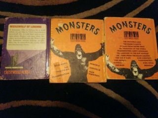 Vintage 70s 80s Crestwood House Monster Series Godzilla Frankenstein King Kong 5
