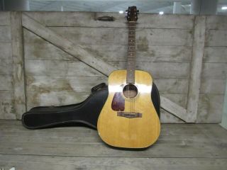 Vintage Fender Left Handed Acoustic Guitar F - 210lh With Case