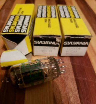 3 Vintage Sylvania 12ax7a Ecc83 7025 Vacuum Tubes In Boxes.  Nos Good Usa