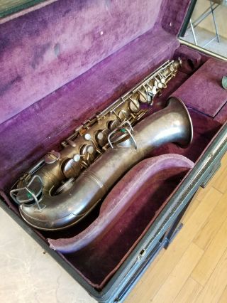 Antique Vintage 1914 Cg Conn Sax Saxophone