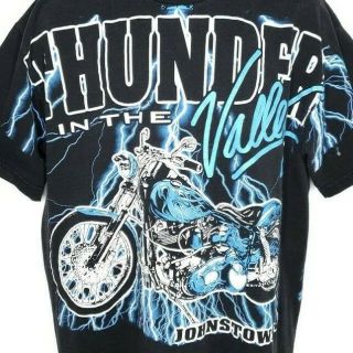 Thunder In The Valley T Shirt Vintage 2000 Motorcycle Rally All Over Print Xl