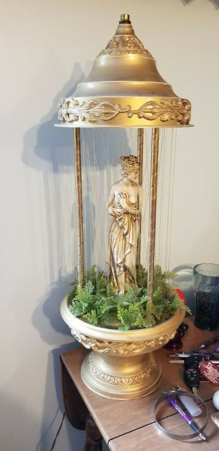 Vintage Goddess Table Top Oil Rain Lamp