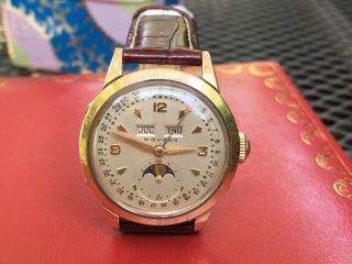 Vintage Movado Triple Date Moon - Phase Men 