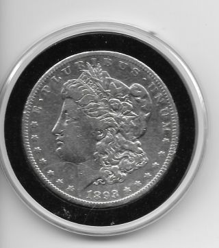 1893 Cc Morgan Silver Dollar Us Rare Key Date