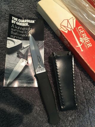 Vintage Gerber Guardian 3.  25 " Boot Knife R.  W.  Loveless Design100 Perfect