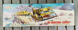 Vintage 1958 Aurora Us Army M8 Munitions Carrier Model Kit - Unbuilt