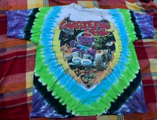 Grateful Dead Shirt Rare Vintage 1997 Cosmic Charlie [liquid Blue] Xl