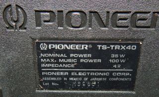 Pioneer TS - TRX40 vintage truck speakers 5