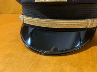 Vintage Cravenette NYPD Police Uniform Cap made by Tanan Uniform Cap Co.  60s? 3