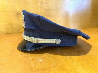 Vintage Cravenette NYPD Police Uniform Cap made by Tanan Uniform Cap Co.  60s? 4