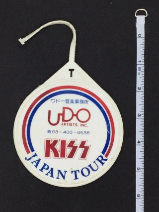 KISS ULTRA RARE FIRST JAPAN TOUR BAND/CREW LUGGAGE TAG FROM 1977 3