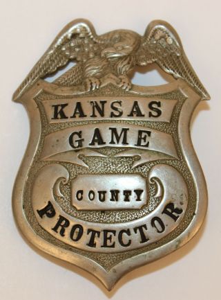 Obsolete Kansas Game Protector/warden Badge