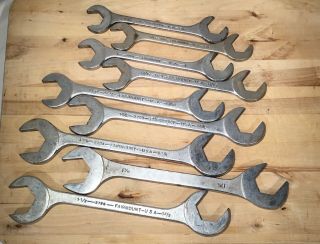 Vintage Fairmount 4 - Way Offset Angle Open End Wrench Set 3719 - 3726 15/16” - 1 1/2”