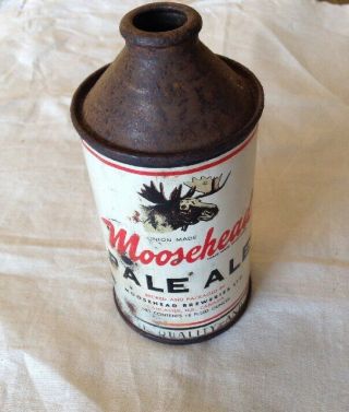 Very Scarce Vintage Mooseheads Pale Ale Beer Top Can Nova Scotia