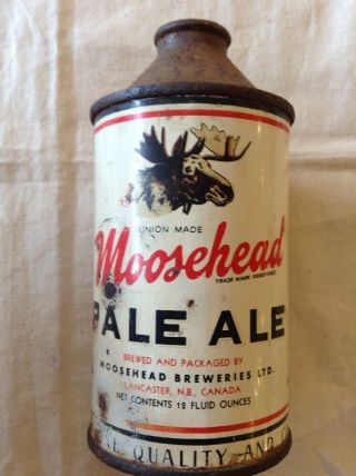 Very Scarce Vintage Mooseheads Pale Ale Beer Top Can Nova Scotia 2