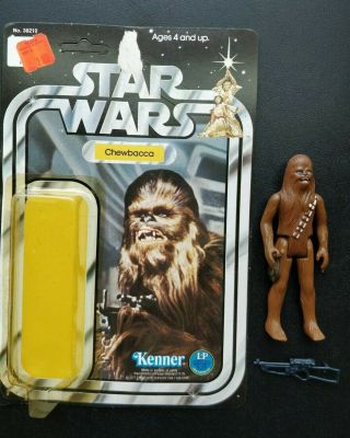 Vintage 1977 Kenner Star Wars Chewbacca 12 Back Unpunched Loose Figure