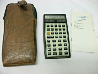 Vintage Hp 41cv Scientific Programmable Calculator Handheld W/case Guide