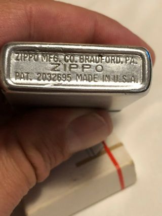 Vintage 1940s Zippo Lighter 2032695 Henry Valve 35th Anniversary 3 barrel w Box 2