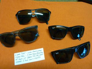 Vintage Ray Ban (bausch & Lomb) Cats Sunglasses (4 Pair)