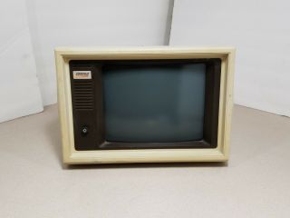 As - Is Vintage Rare Compaq Desk Pro Dsm Amber Display Monitor 12cqm31