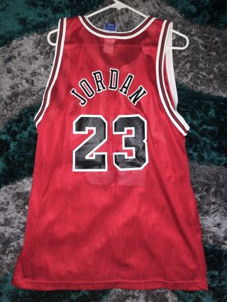 Vintage Champion Michael Jordan Chicago Bulls Jersey Sz 44 3