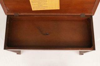 Vintage Hammond Organ Piano Wood Bench Padded Leather B2 B3 C3 C2 A100 35187 10