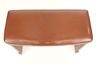 Vintage Hammond Organ Piano Wood Bench Padded Leather B2 B3 C3 C2 A100 35187 7