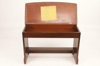 Vintage Hammond Organ Piano Wood Bench Padded Leather B2 B3 C3 C2 A100 35187 8