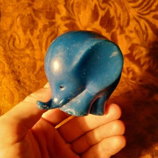 Vintage Rare Authentic Russian Plastic Toy - Elephant - 2.  6 In - Ussr Doll