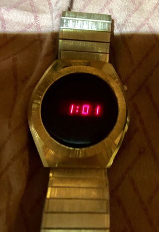 Timex Ssq Vintage Digital Led Watch Rare Great Shape