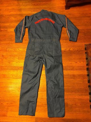 Vintage 80s Mitsubishi Factory Mechanic Suit Coveralls Rare Japan Adult Medium