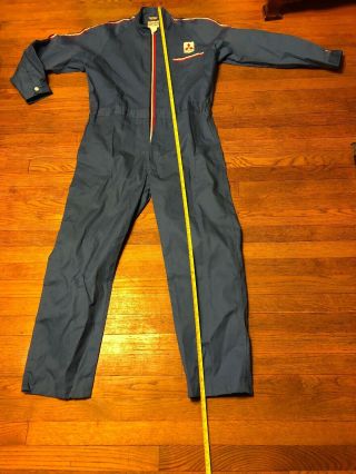 Vintage 80s MITSUBISHI Factory Mechanic Suit Coveralls RARE JAPAN Adult Medium 8