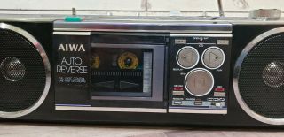 Vintage AIWA FM/AM RADIO CASSETTE RECORDER CS - R10 2